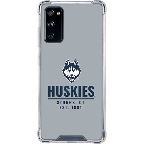 University of Connecticut Huskies Est 1881 Galaxy S20 FE Clear Case